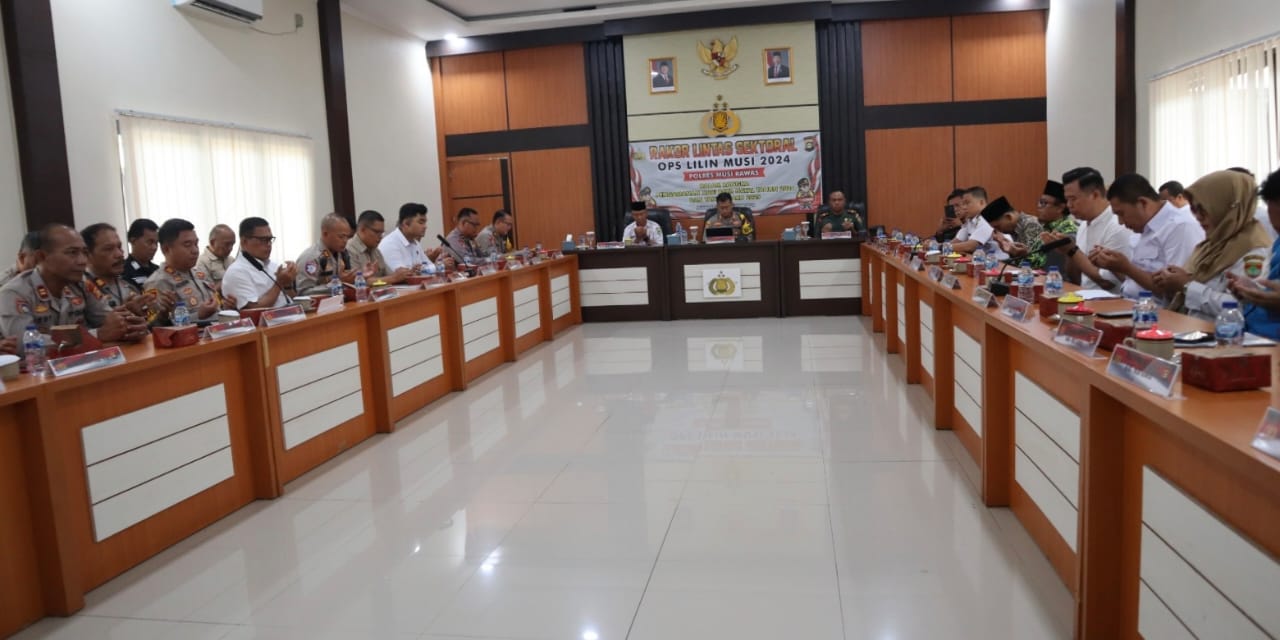 Sambut Nataru 2025, Polres Musi Rawas Bersama Stakeholders Terkait Gelar Rapat Koordinasi Lintas Sektoral Ops Lilin