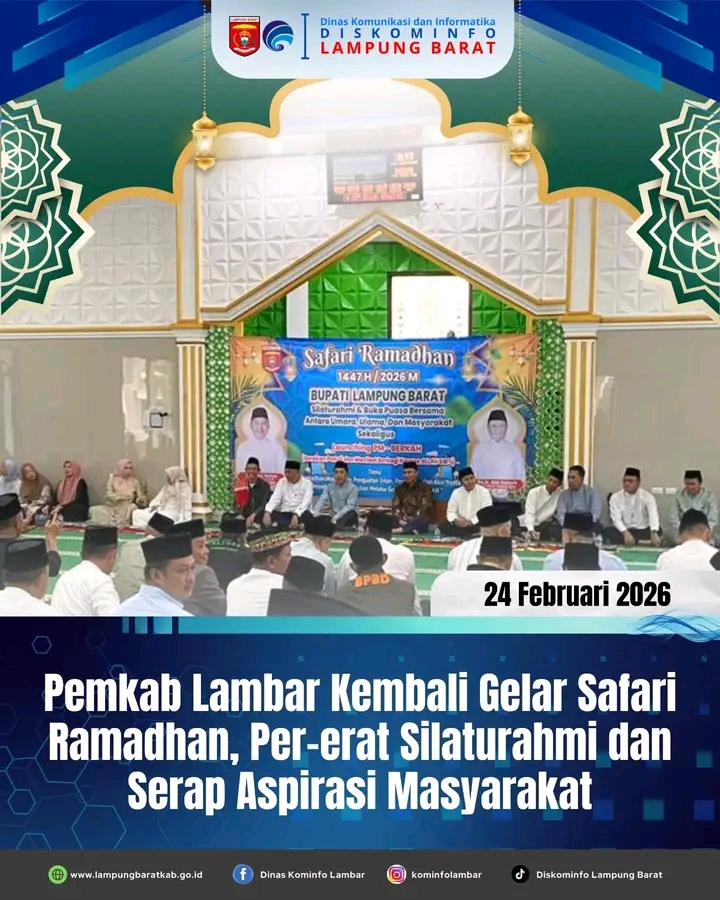 Pemerintah Kabupaten Lampung Barat Kembali Menggelar Kegiatan Safari Ramadhan