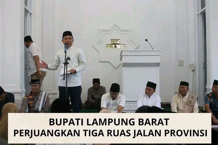 Bupati Lampung Barat, Parosil Mabsus, Menitipkan Pesan Khusus Kepada Gubernur Lampung