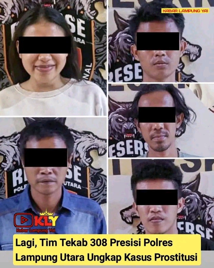 Tekab 308 Presisi Sat Reskrim Polres Lampung Utara Kembali Berhasil Mengungkap Kasus Dugaan Praktik Prostitusi