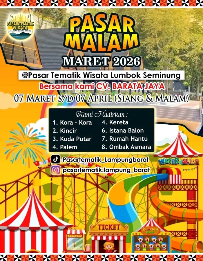 GASKEUN! PASAR MALAM HADIR DI LUMBOK SEMINUNG SEBULAN PENUH! 🎡🌟