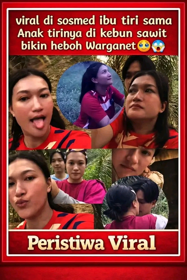 Viral Sosok 'Baju Merah' di Kebun Sawit, Netizen Dibuat Penasaran Sama Tingkah Ibu & Anak Tiri Ini! 😱