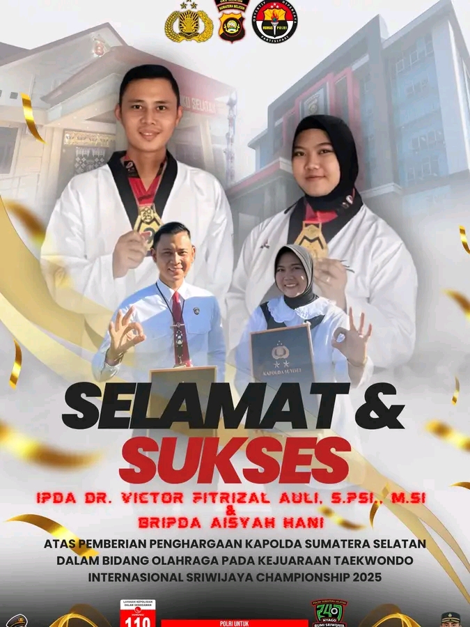 Polres OKU Selatan Mengucapkan Terima Kasih Dan Penghargaan Yang Setinggi-Tingginya Kepada: