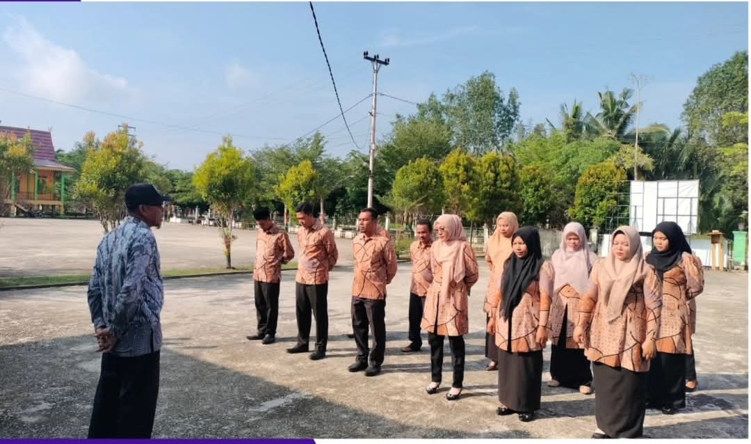 Pimpin Apel Pagi, Kepala Desa Penebal Tekankan Komitmen Tupoksi Terus Dipertahankan