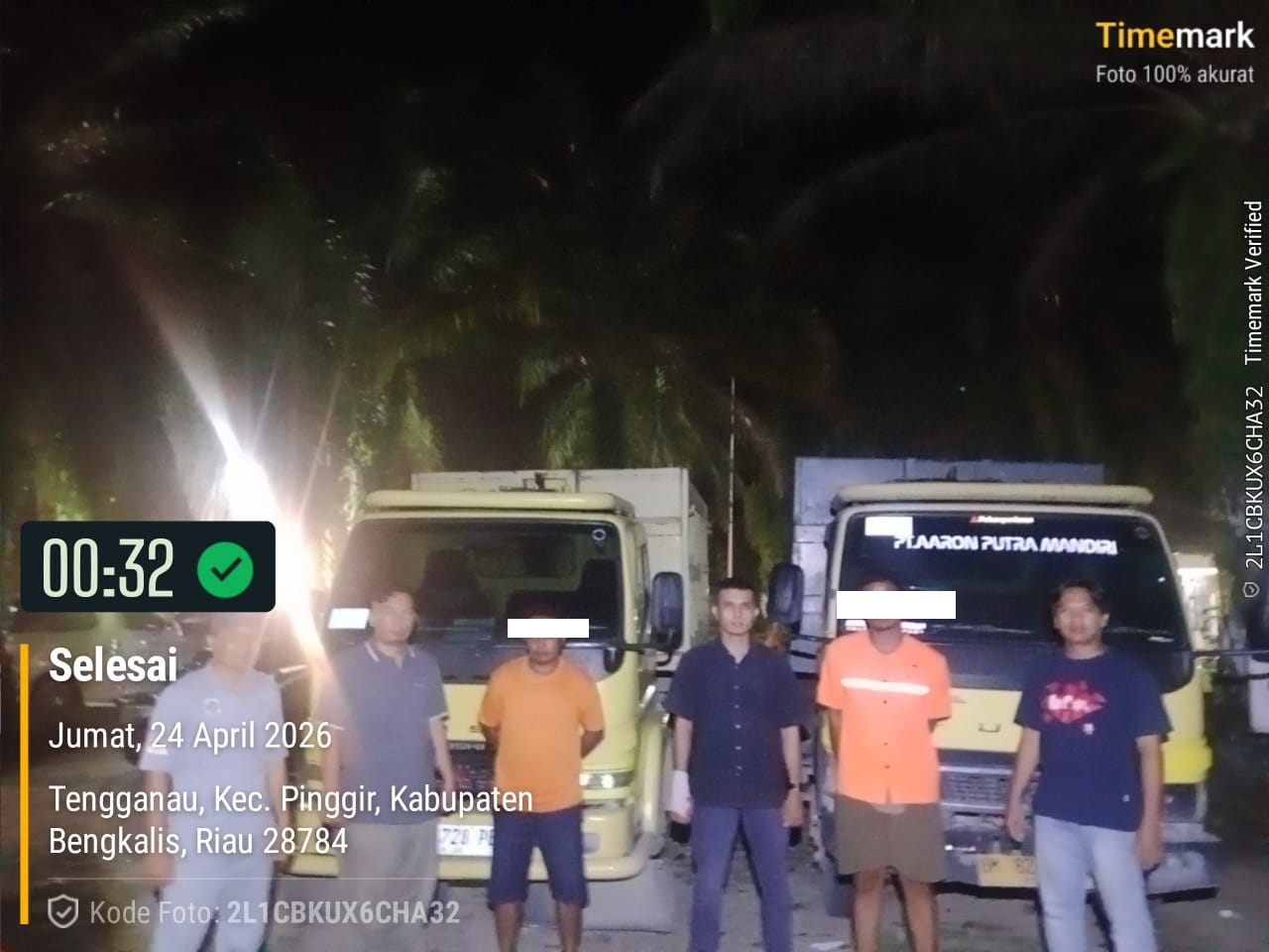 Dua Pelaku Penggelapan Sawit di Pinggir Diamankan, Polisi Sita 1 Ton Buah dan Dua Truk