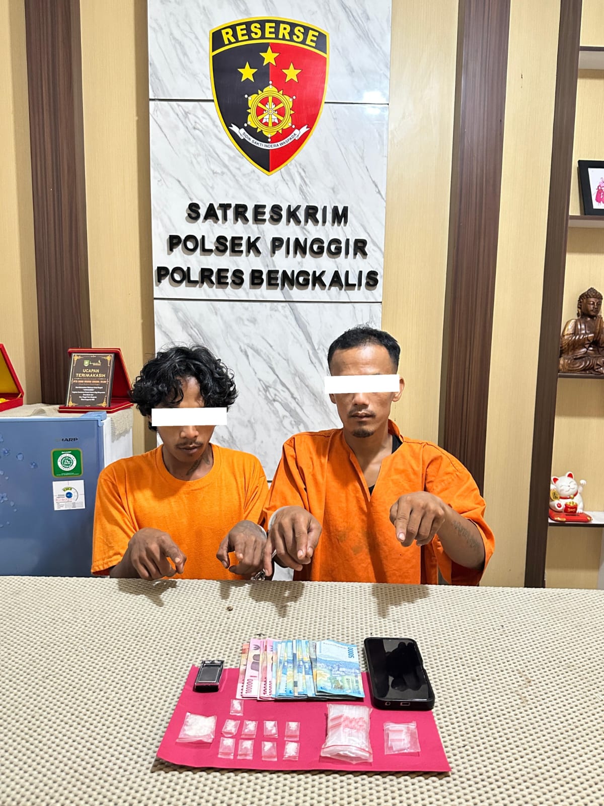 Penggerebekan di Buluh Apo Pinggir, Dua Pengedar Sabu Dibekuk dengan BB ±5,75 Gram