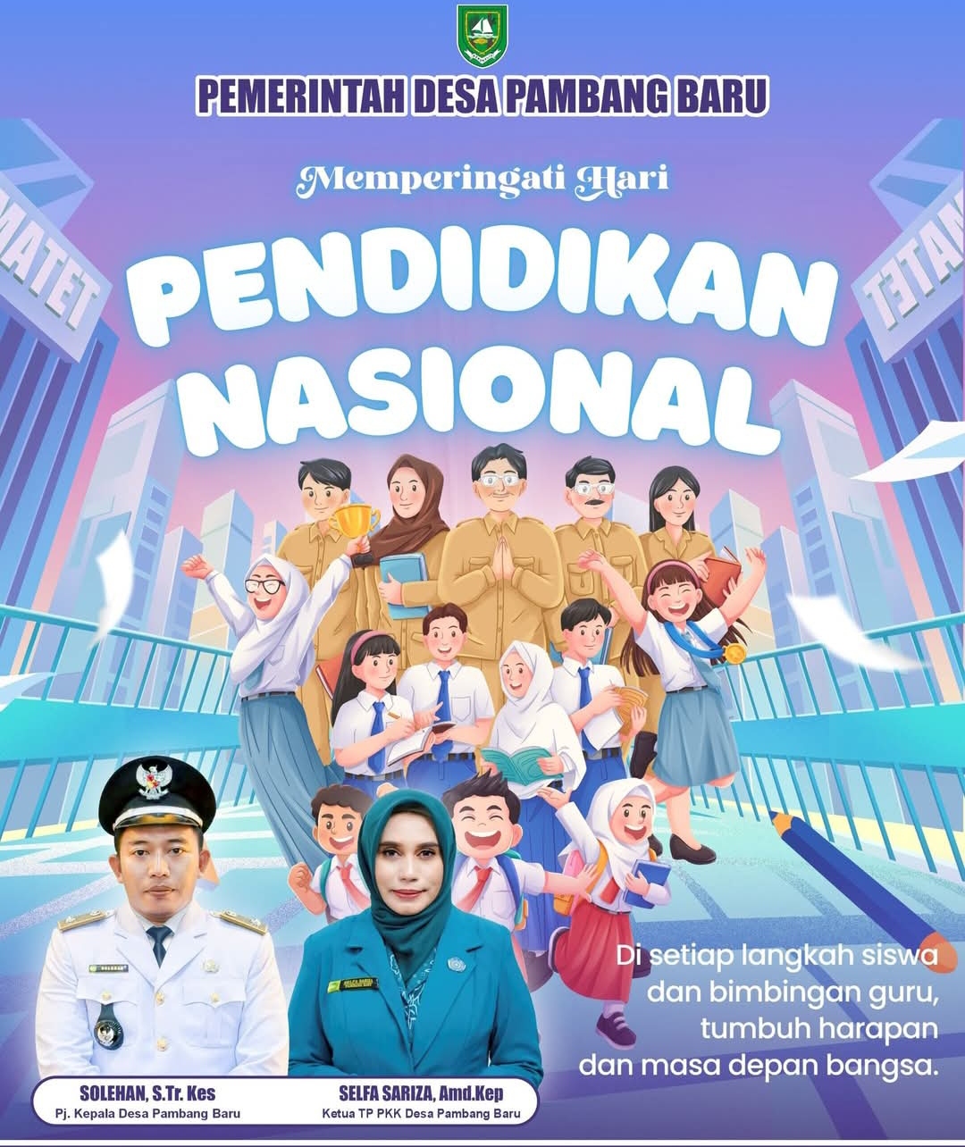Peringati Hardiknas,Pj Kepala Desa Pambang Baru Serukan Semangat Kebangkitan Pendidikan Menuju Bengkalis Cerdas