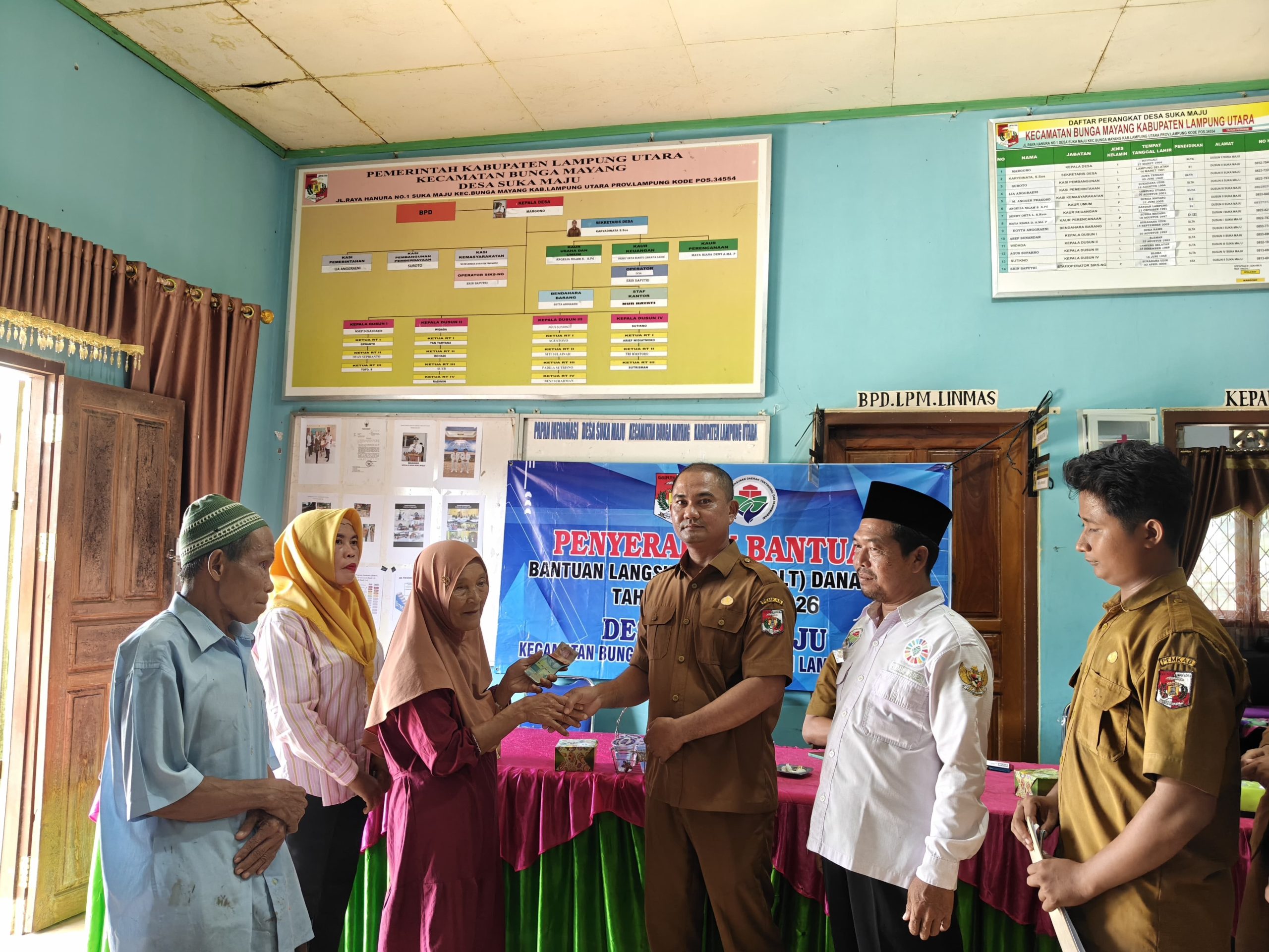 Pemdes Sukamaju Gelar Rembuk Stanting dan Pembagian BLT-DD kepada 10 KPM