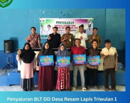 Penyaluran BLT Dana Desa Tahun 2026 di Desa Resam Lapis Berjalan Aman dan Lancar