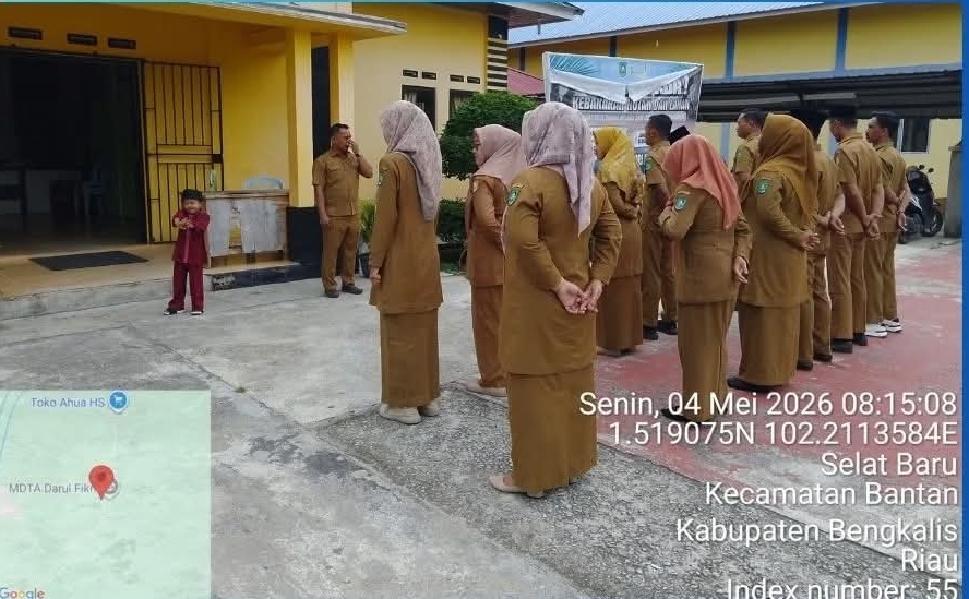 Pemerintah Desa Resam Lapis Laksanakan Rutinitas Apel Pagi Tekankan Disiplin dan Semangat Kerja