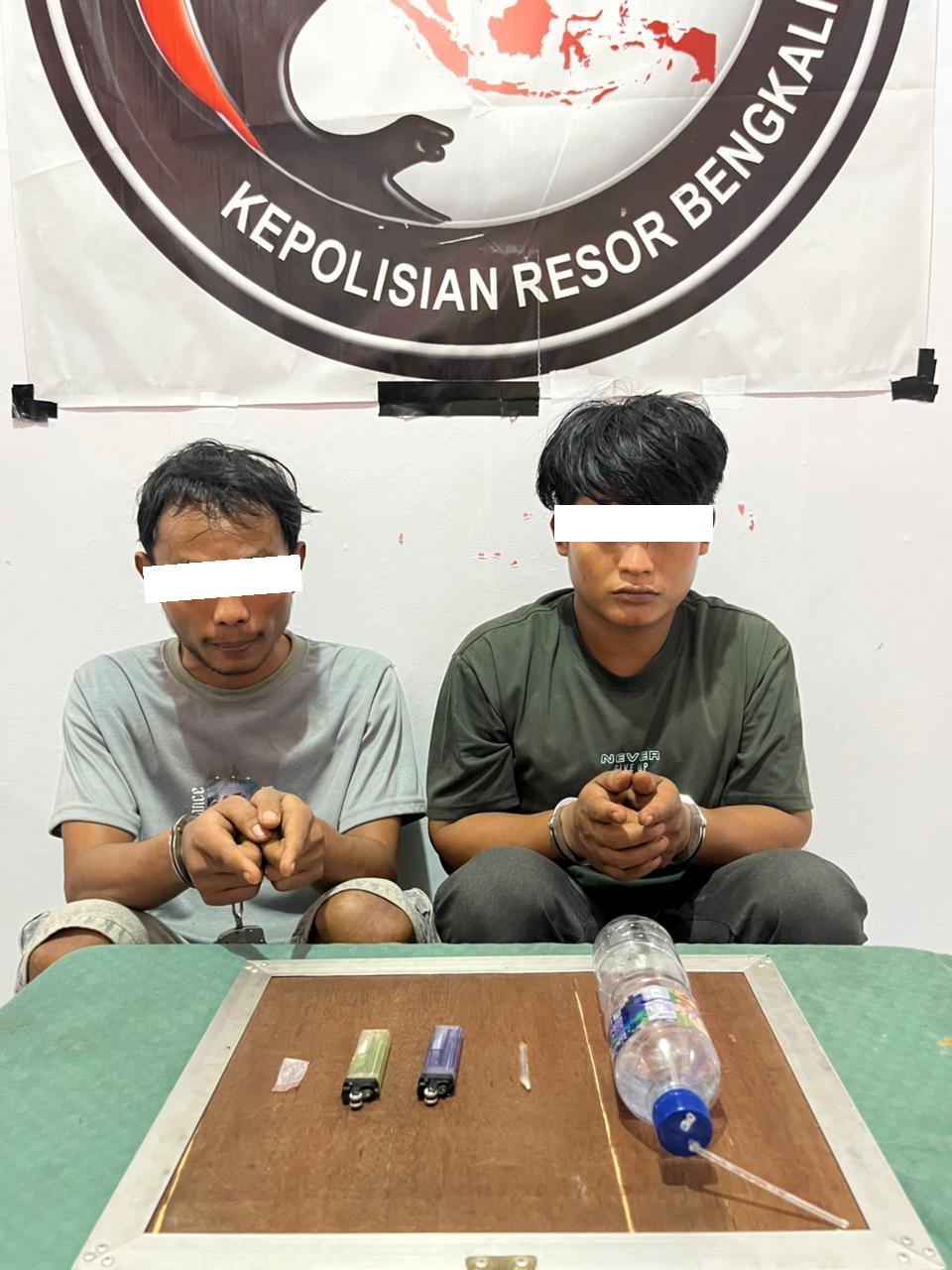Satresnarkoba Polres Bengkalis Tindaklanjuti Laporan Call Center 110, Dua Penyalahguna Sabu Diamankan di Bathin Solapan
