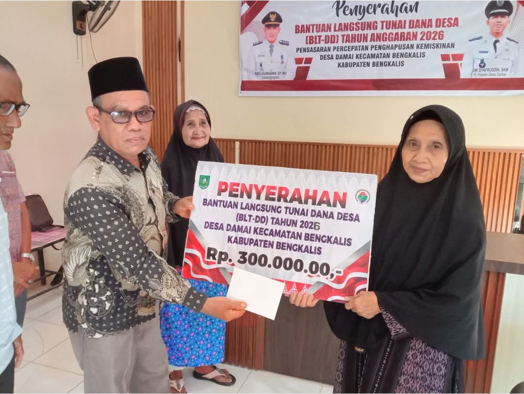 Penyaluran BLT Dana Desa Tahun 2026 di Desa Damai Berjalan Aman dan Lancar