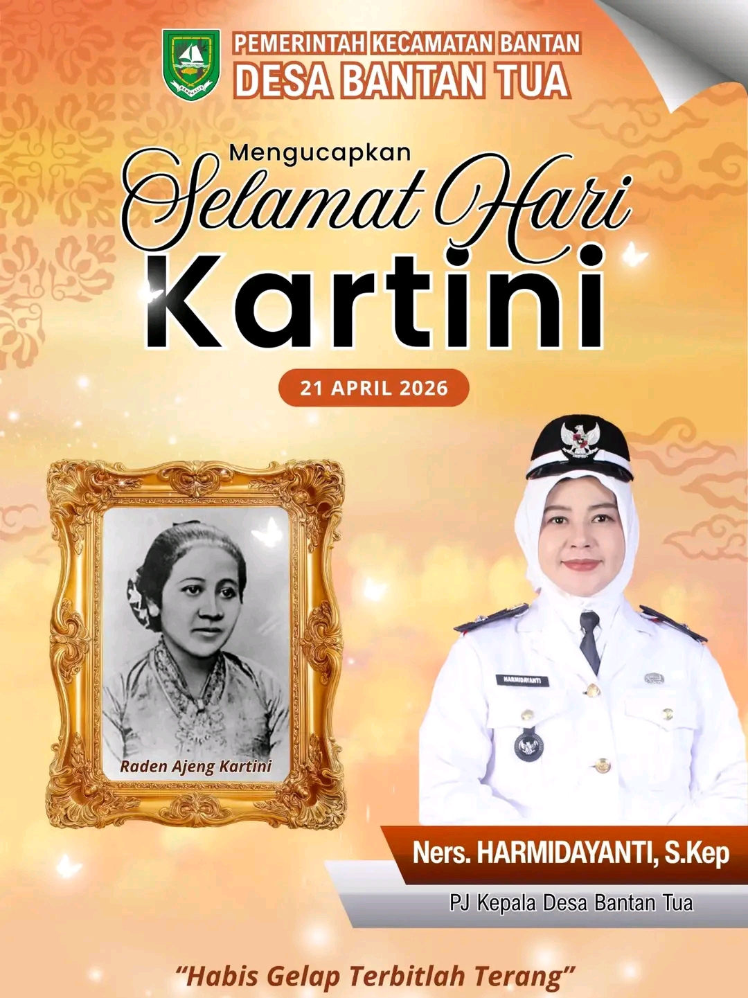 Pemerintah Desa Bantan Tua Sampaikan Ucapan Selamat Hari Kartini 21 April 2026