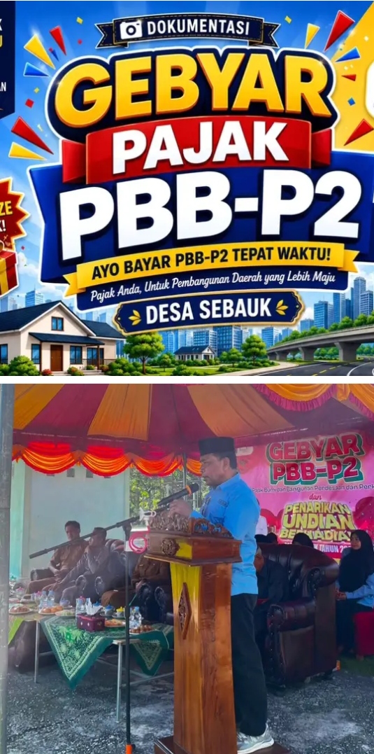 Desa Sebauk Gelar Gebyar PBB-P2 dan Undian Hadiah untuk Tingkatkan Kepatuhan Pajak