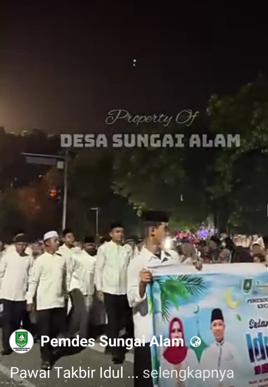 Pawai Takbir Idul Adha 1447 H se-Kecamatan Bengkalis Meriah, Pemdes Sungai Alam Ikut Serta