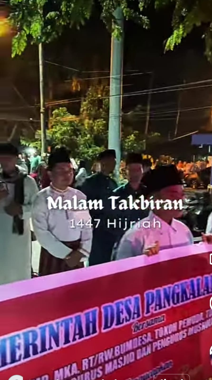 Pawai Takbir Idul Adha 1447 H/2026 M se-Kecamatan Bengkalis Meriah, Pemdes Pangkalan Batang Ikut Serta