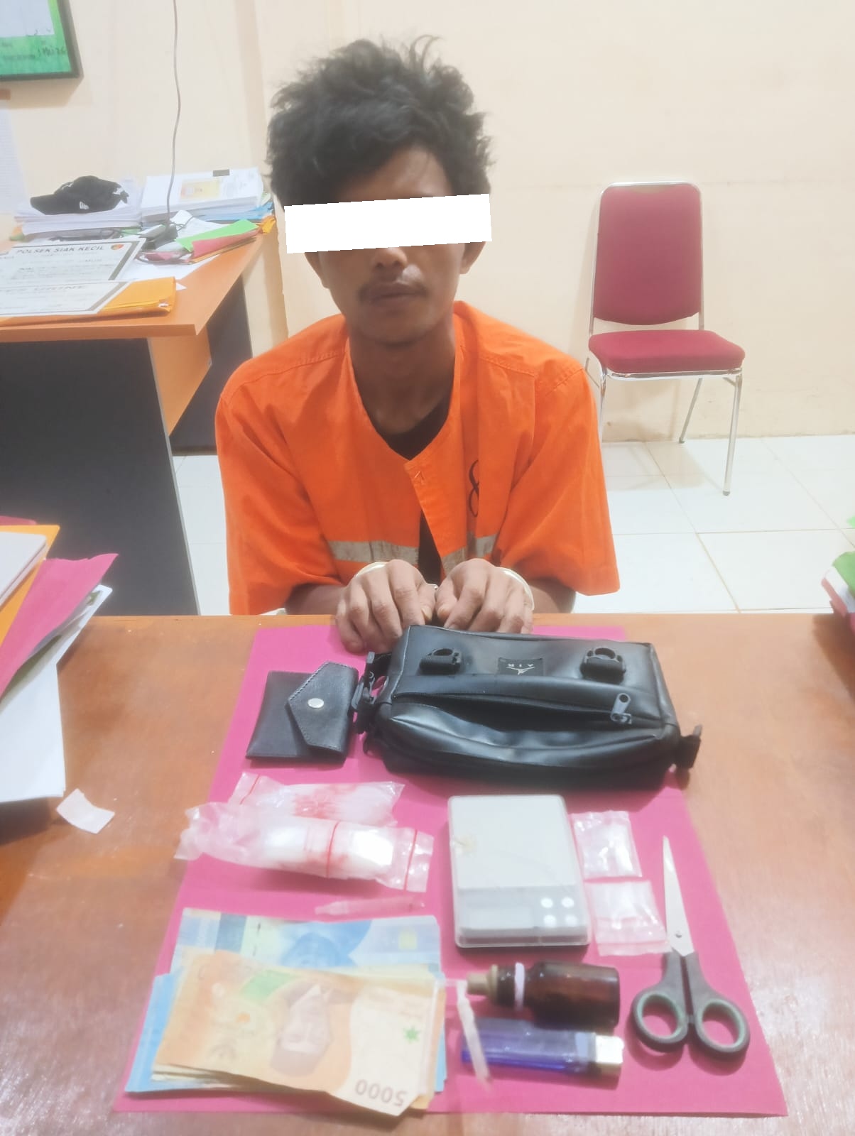 Polsek Siak Kecil Ungkap Peredaran Sabu di Tanjung Datuk, Seorang Pria Diamankan