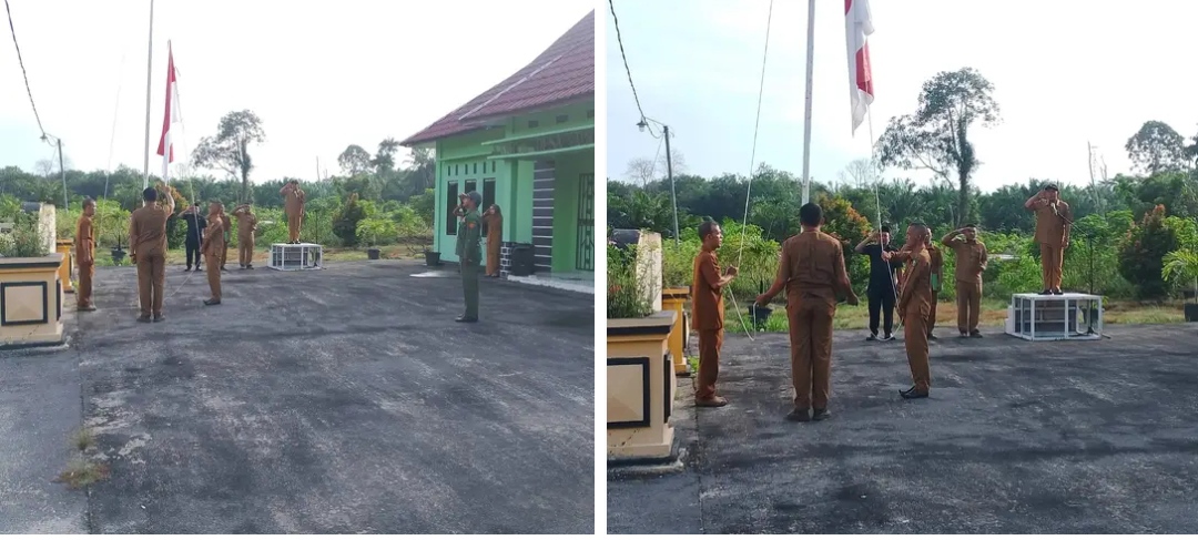 Apel Senin dan Pelantikan, Pemdes Muntai Perkuat Struktur Pemerintahan Desa