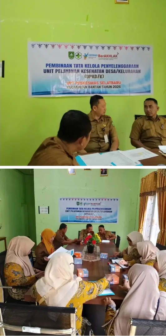 Sinergi Pemdes Resam Lapis & Puskesmas Selatbaru, Tata Kelola UPKD Dibina Langsung