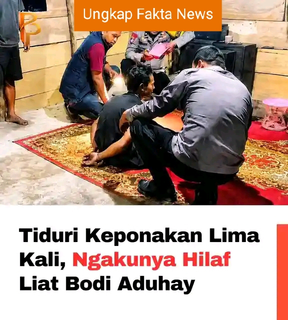 Kelakuan Bejat.Seorang Paman Berinisial Us (45 ) Yang Tega Menyetubuhi Keponakannya Sendiri