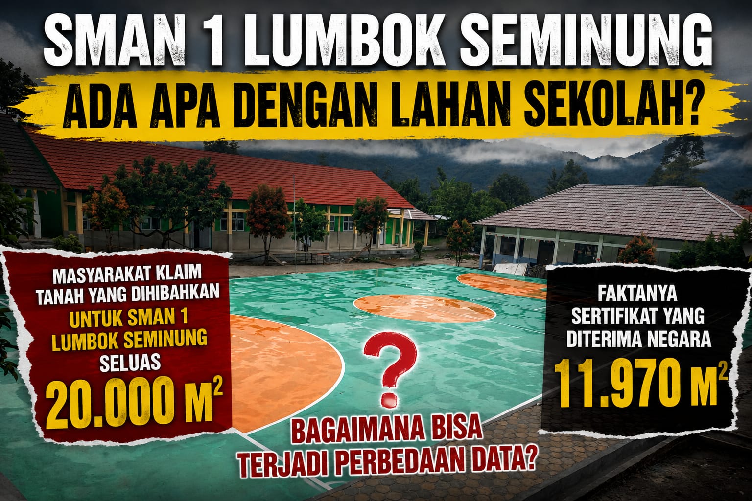 Mantan Plt Kepala SMAN 1 Lumbok Seminung Ungkap Sertifikat yang Diterima Hanya 11.970 Meter Persegi, Bagaimana dengan Klaim Hibah 2 Hektare?